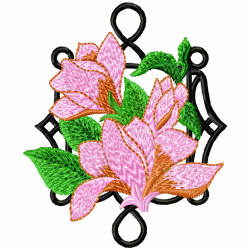 Flowers Embroidery Design 11